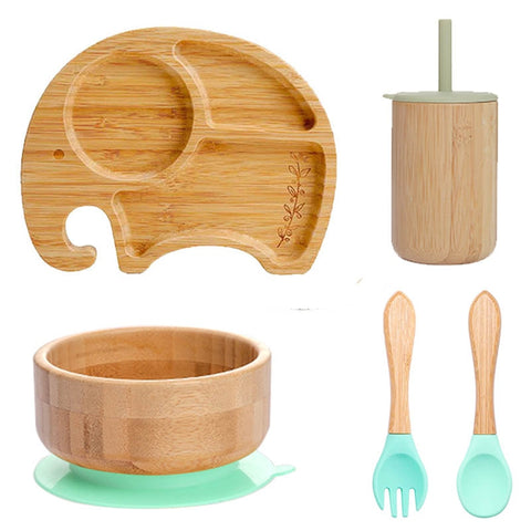 Baby Food Bamboo Tableware