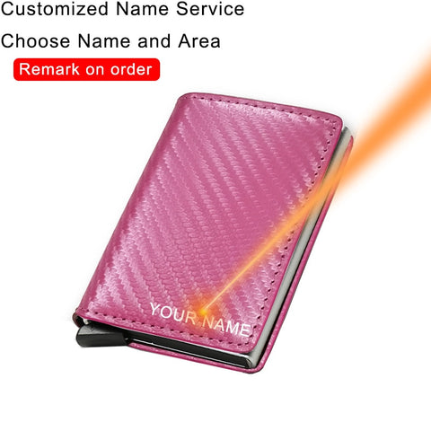Men Carbon Fiber Card Wallets