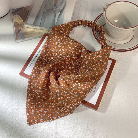 Women Vintage Triangle Head Scarf