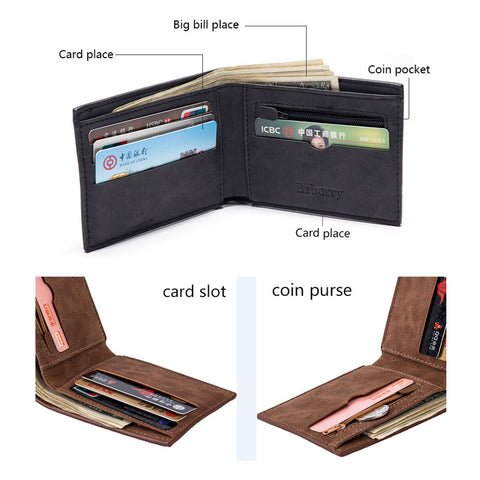 Men  Engraving Slim Card Holder