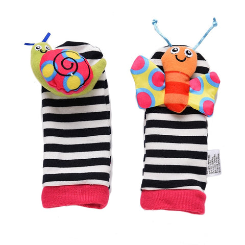 Baby Socks Wrist Rattle Set Toys