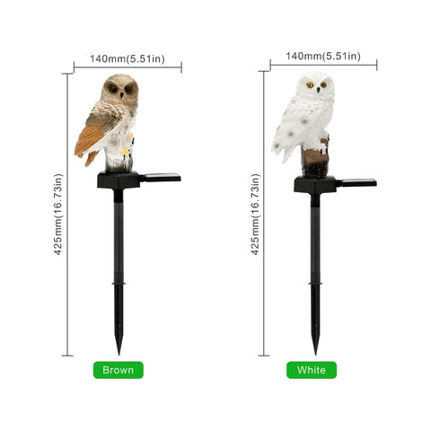 Garden Solar Owl Light