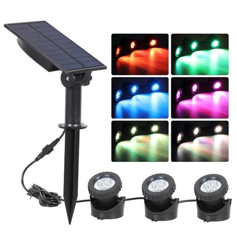 RGB Color Changing Solar Spotlight