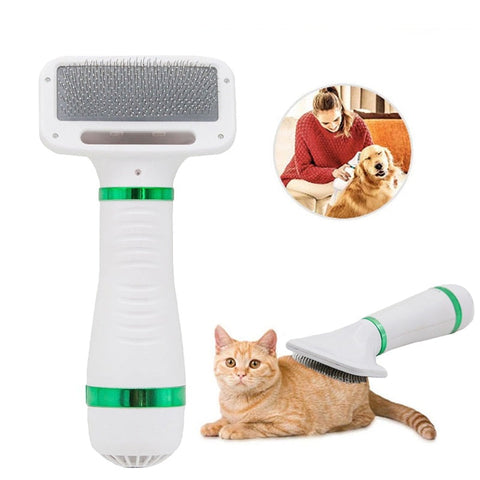 2-in-1 Pet Hair Dryer & Grooming Brush