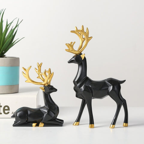 Deer Statue Reindeer Figurines