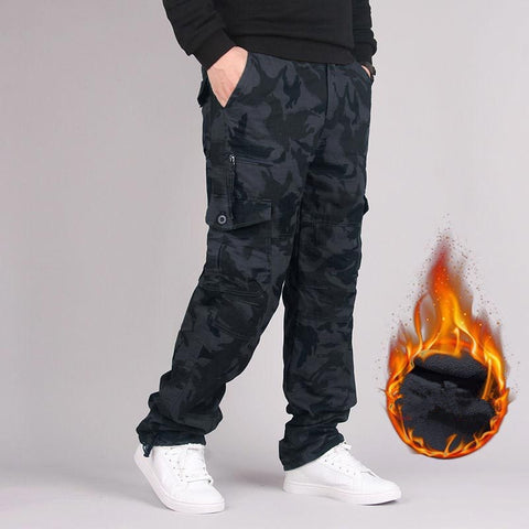 Winter Thick Fleece Casual Pants