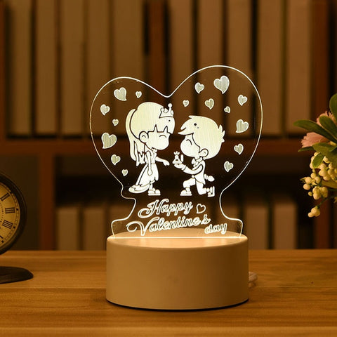 Love 3D Led Lamp