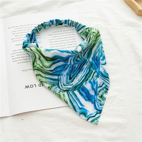 Women Vintage Triangle Head Scarf