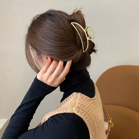 Women Metal Geometric Hair Claw
