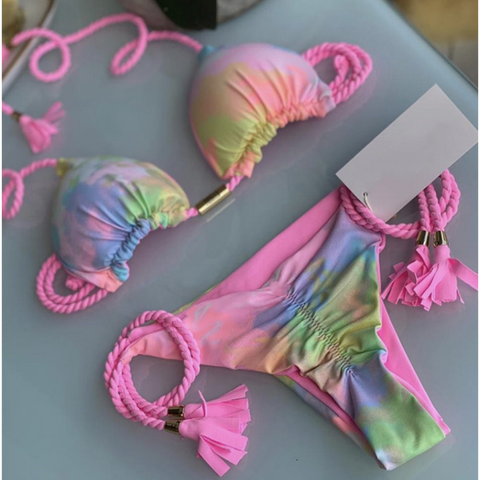 Summer Hand Braided Rope Swimsuit