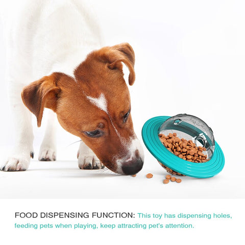 Dog Fun Flying Saucer Food Ball