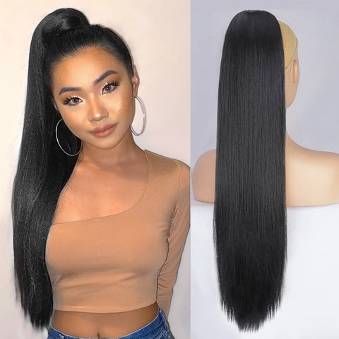 30inch Synthetic Drawstring Ponytail  Clip