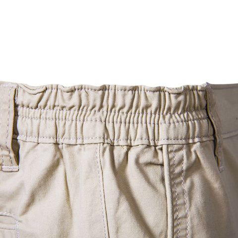 Men Summer Cotton Solid Shorts