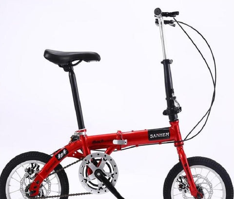 14-inch Adult Folding Bike Portable Ultralight Bicycle