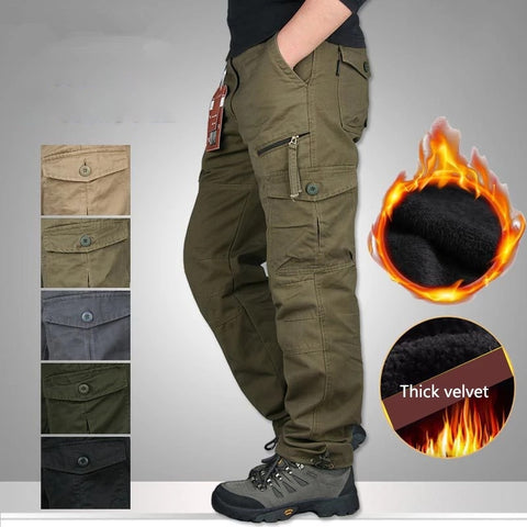 Winter Thick Fleece Casual Pants