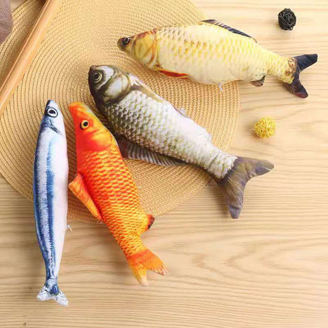 Cat 3d Fish Simulation Soft Plush Toy
