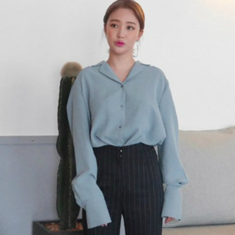 Womens Long Sleeve Blouses Shirt