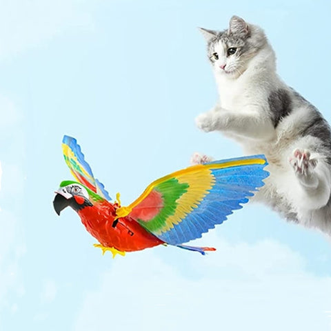 Cat Electric Parrot Silent Hanging Line Flying Bird Toy