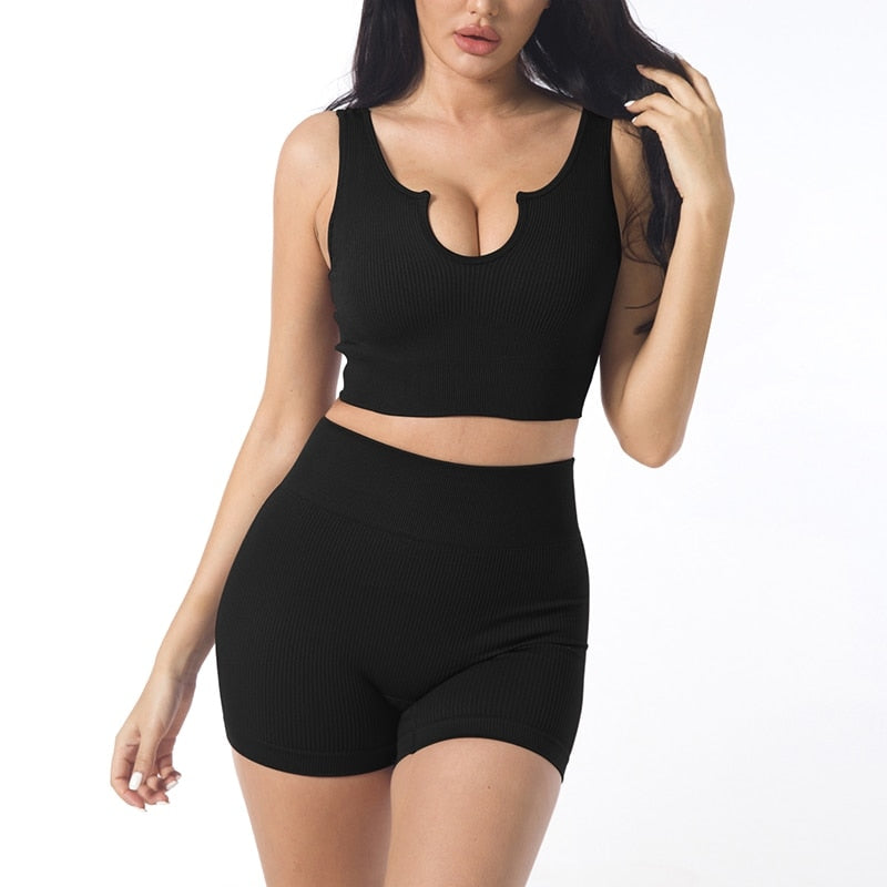 Women Ribbed Sport Sets
