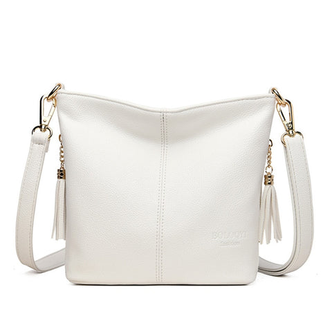 Ladies Genuien Leather Tassels Hand Bags