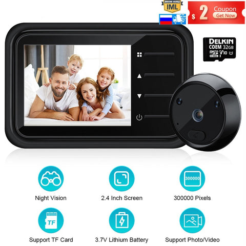 2.4Inch LCD Video Peephole Doorbell Camera