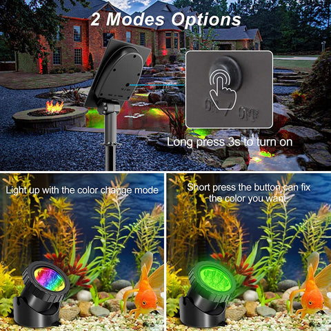 RGB Color Changing Solar Spotlight