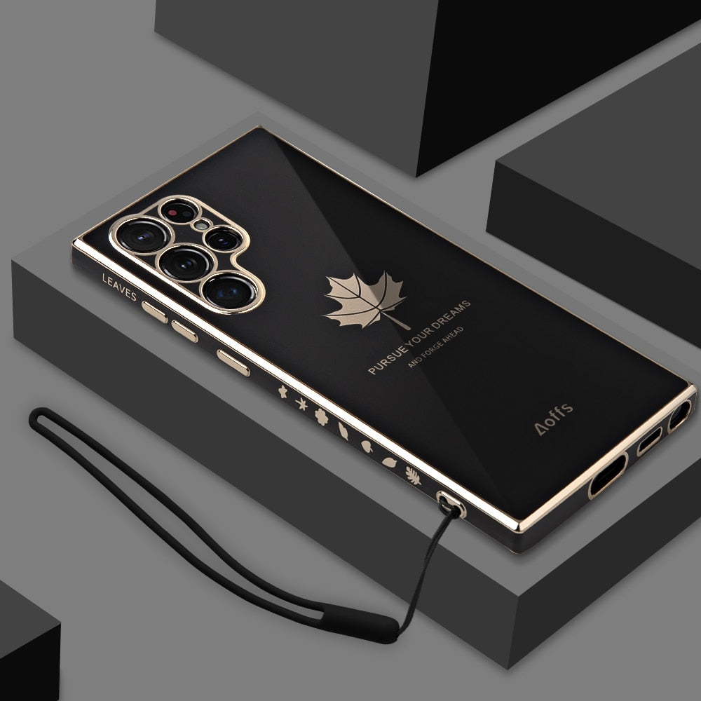 New Electroplated Maple Leaf Case