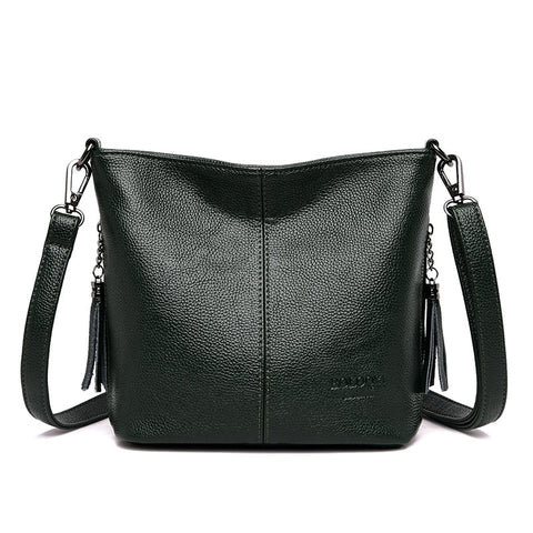 Ladies Genuien Leather Tassels Hand Bags