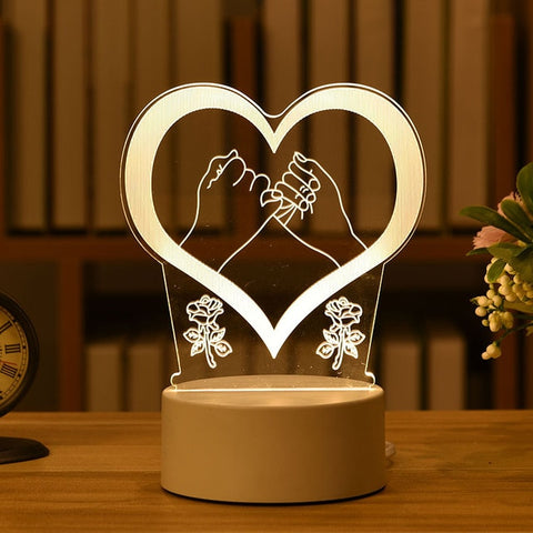 Love 3D Led Lamp