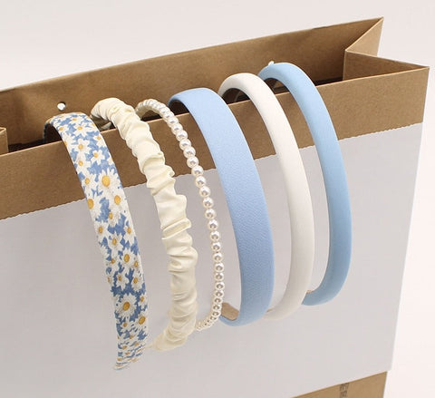 3/6/8PCS Set Fashion Women Cloth Hair Bands
