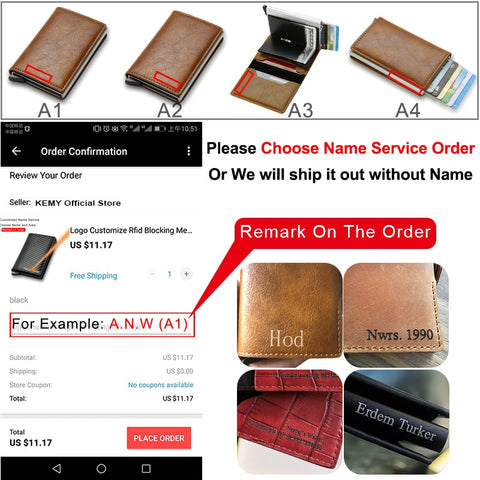 Men Carbon Fiber Card Wallets