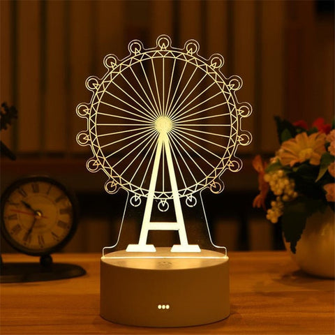 Love 3D Led Lamp