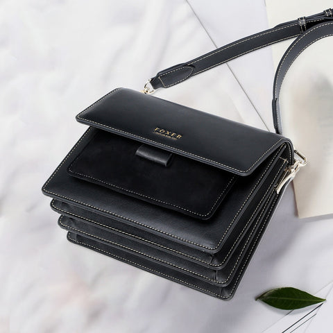 Women Split Cow Leather Shoulder Bags