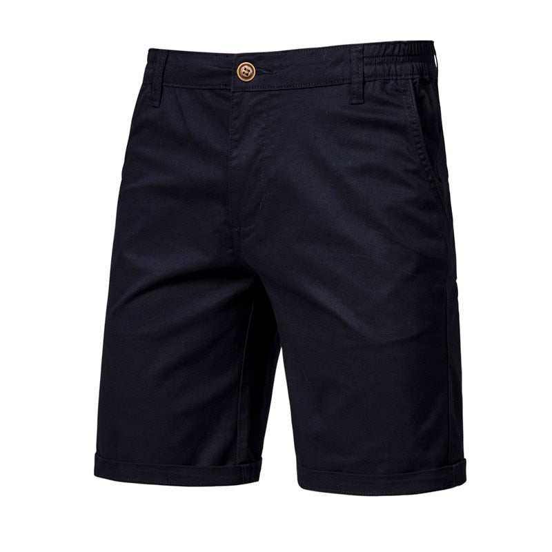 Men Summer Cotton Solid Shorts
