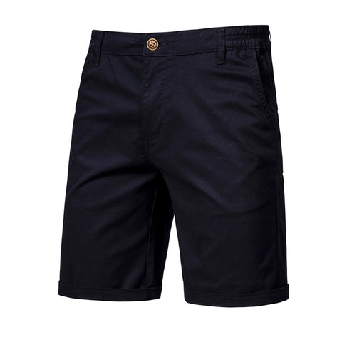 Men Summer Cotton Solid Shorts
