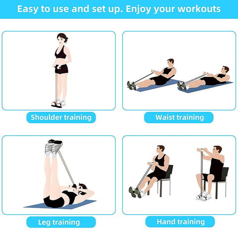 Elastic Pull Ropes Exerciser