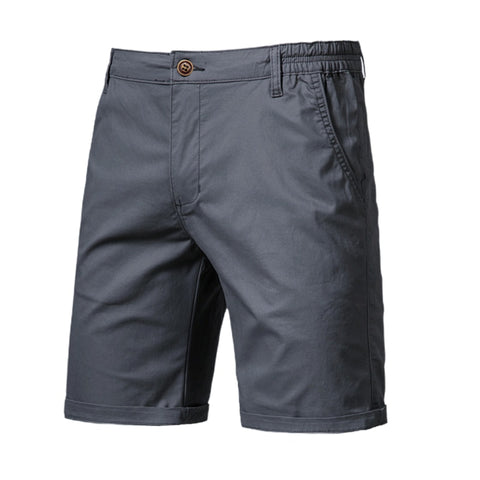 Men Summer Cotton Solid Shorts