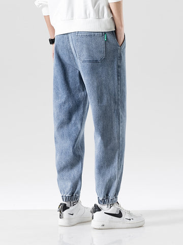 Spring Summer Black Blue Baggy Jeans