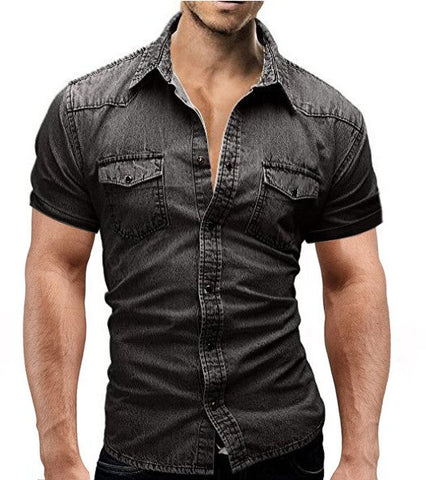 Mens Cotton Denim Shirt