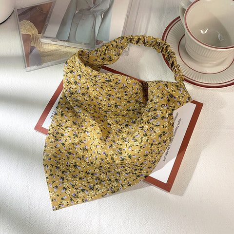 Women Vintage Triangle Head Scarf
