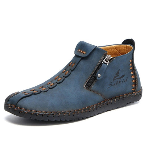 Men Hand-stitching Leather Boots
