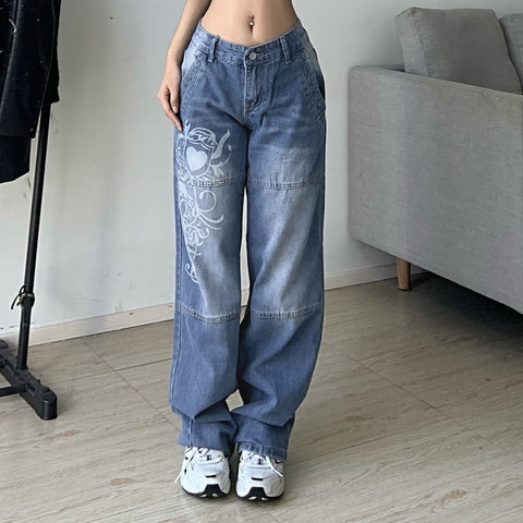 Women Straight wide leg jeans