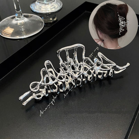 Women Metal Geometric Hair Claw