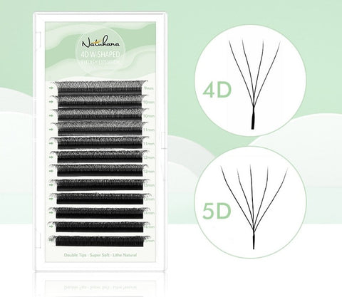 New W-Shaped 4D 5D Volume Eyelash