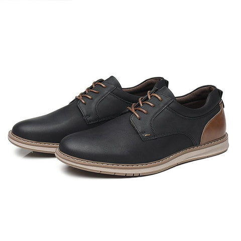 Men Pu Leather Breathable Casual Shoes