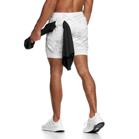 Men Camo Running Shorts