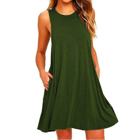 Women Short Sleeve Summer Dress