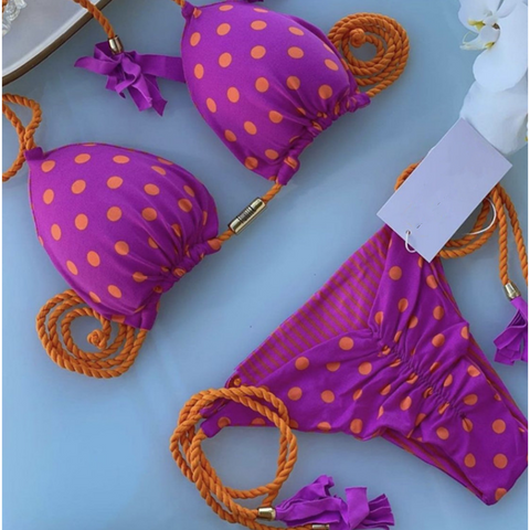 Summer Hand Braided Rope Swimsuit