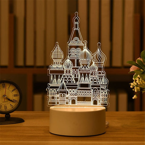 Love 3D Led Lamp