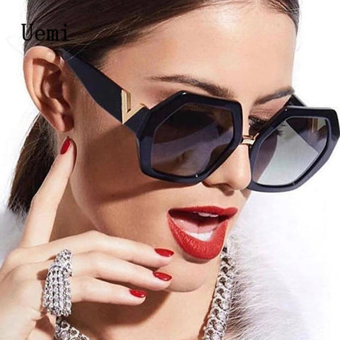New Fashion Women Irregular Oversized Sunglasses